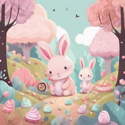 กระต่ายน้อยกับเเม่-อุอิกระต่าย