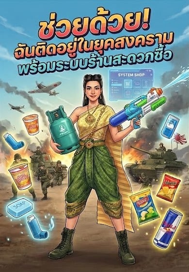จบแล้ว-ช่วยด้วย-ฉันติดอยู่ในยุคสงครามพร้อมระบบร้านสะดวกซื้อ
